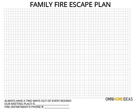 Free Printable Fire Escape Plan Template | FREE Printable HQ