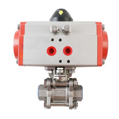 Buy Cdzhltg Pneumatic Ball Valve Actuator Stainless Steel Three