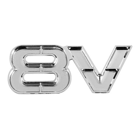 3D Silver Auto Motor Car Rear Emblem Decal Badge Sticker 7 5x3 5cm