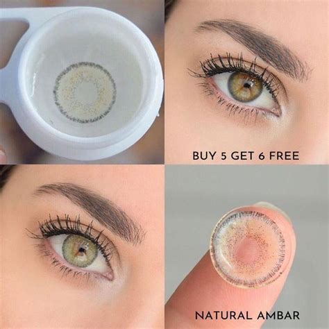 Natural Amber 12 Month Contact LensesSpring Outfits Summer Outfits