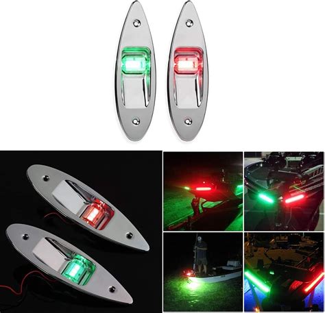 Bow Lights Led Pontoons Sailing Signal Lights Sunjuly 2 Pack Navigation