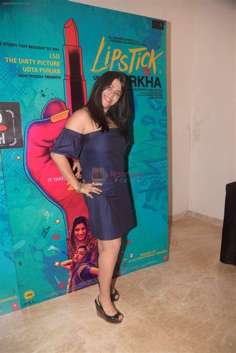 Ekta Kapoor At The Trailer Launch Of Film Lipstick Under My Burkha On