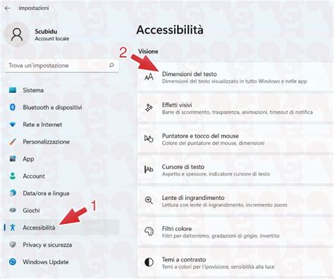 Come Aumentare La Dimensione Dei Caratteri Su Windows E Scubidu