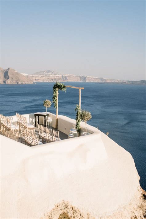 Style Me Pretty Feature | Wedding at Canaves Oia, Santorini | Les ...