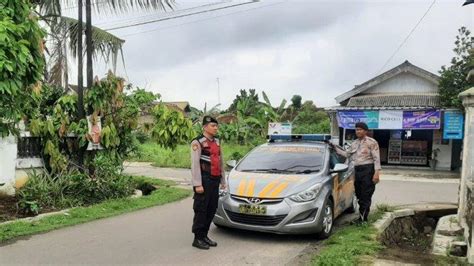 Personel Polres Metro Polda Lampung Patroli Cipta Kondisi Paska Pemilu