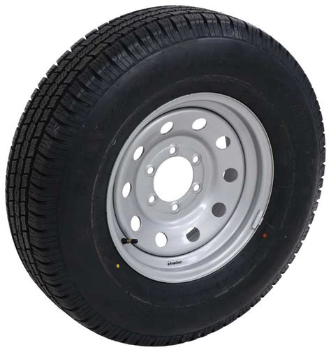 Provider ST235 80R16 Trailer Tire With Silver Mod Wheel 6 On 5 1 2