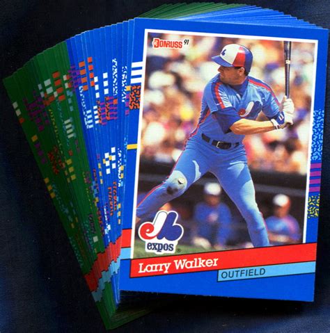 Donruss Montreal Expos Baseball Cards Team Set