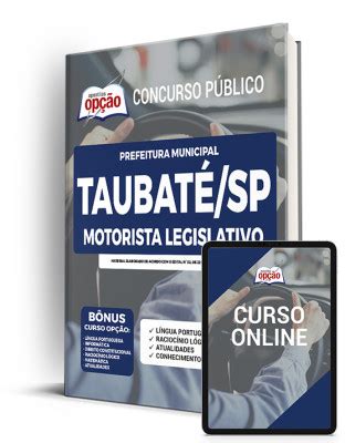 Apostila Câmara de Taubaté Motorista Legislativo 2022 Download Apostila