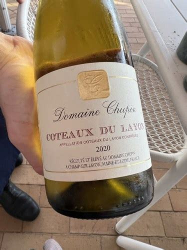 2020 Domaine Chupin Domaine Émile Chupin Côteaux du Layon Blanc