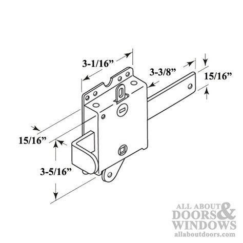 Heavy Duty Spring Loaded Side Lock With Latch Bolt Release Lever Garage Door Security