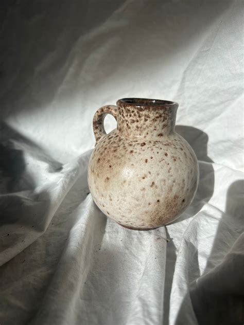 Vintage Small West German Pottery Jug Etsy