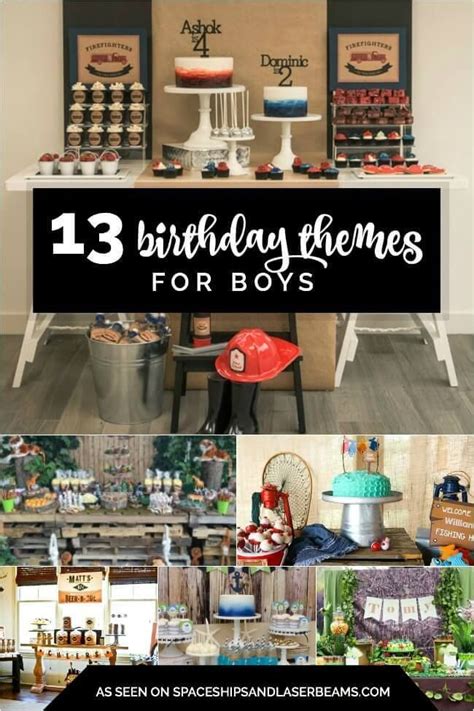 13 Birthday Themes for Boys | Birthday themes for boys, Party themes ...