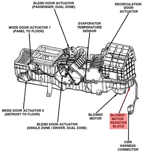 2002 Dodge Ram 1500 Blend Door Diagram