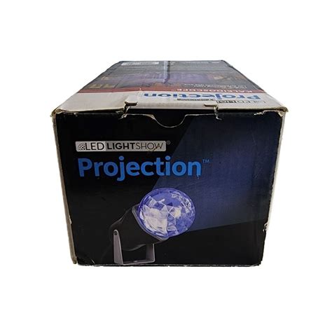 Gemmy New Led Lightshow Projection Kaleidoscope Icy Blue No