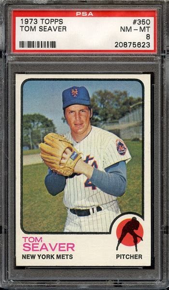 Lot Detail 1973 TOPPS 350 TOM SEAVER PSA NM MT 8