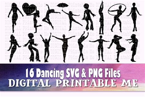 Dancing Woman Svg Female Dancer Lady Ballet Ballerina Silhouette