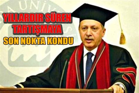 Yıllardır Süren Tartışmaya Son Nokta Kondu Recep Tayyip Erdoğan ın