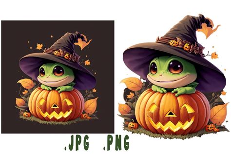 Halloween Frog Graphic By Joanna Redesiuk Creative Fabrica