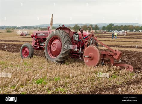 Vintage Red Mccormick International Tractor Stock Photo Alamy