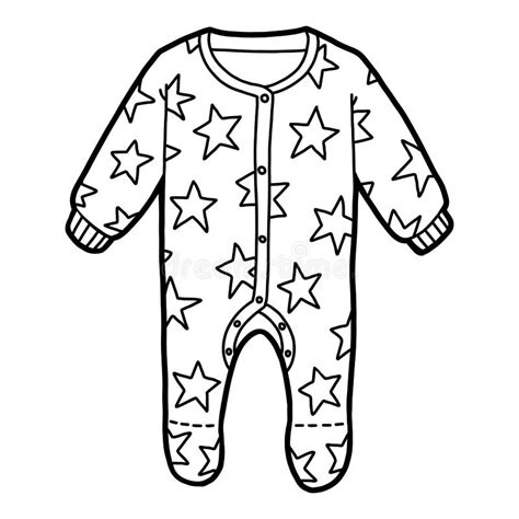 Pajama Template Coloring Page