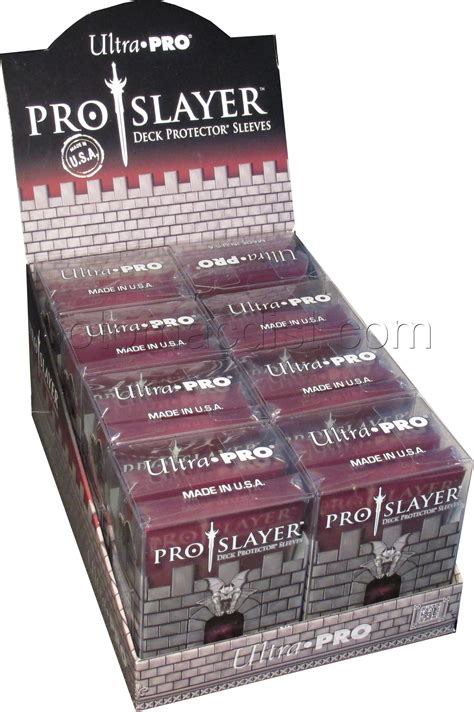 Ultra Pro Std Deck Prot Slayer Black Cherry Box Potomac Distribution