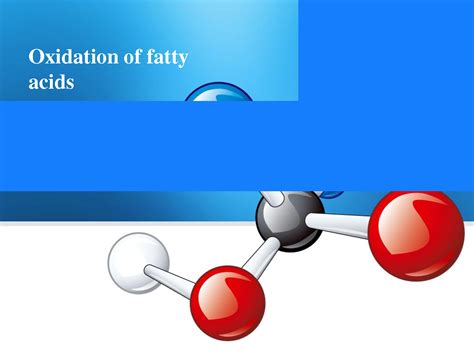 SOLUTION: Oxidation of fatty acids - Studypool