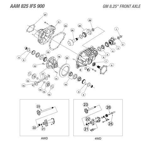 Chevy Silverado Front Differential Diagram