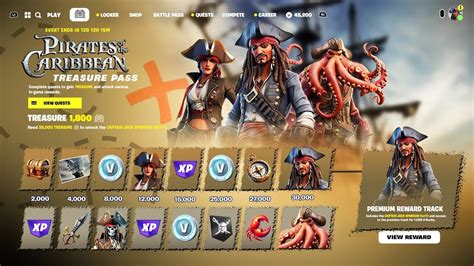 JACK SPARROW NUEVO MINI PASE GRATIS PIRATAS DEL CARIBE En FORTNITE