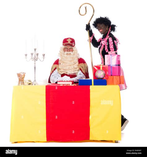 Sinterklaas and Zwarte Piet Stock Photo - Alamy