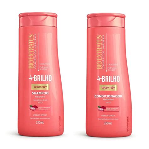 Shampoo E Condicionador Bio Extratus Brilho Hidrata Alinha Submarino