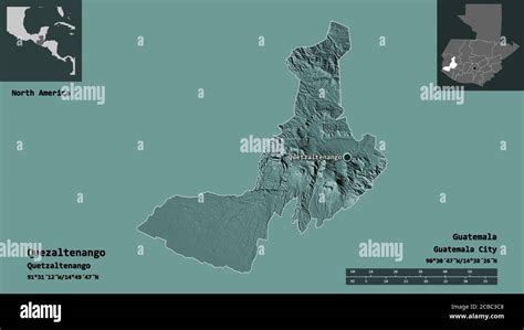 Forma De Quezaltenango Departamento De Guatemala Y Su Capital Escala