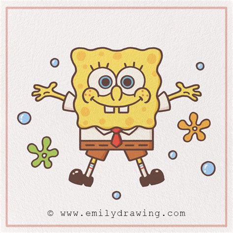 How to Draw Spongebob | Spongebob drawings, Easy cartoon drawings, Cute ...