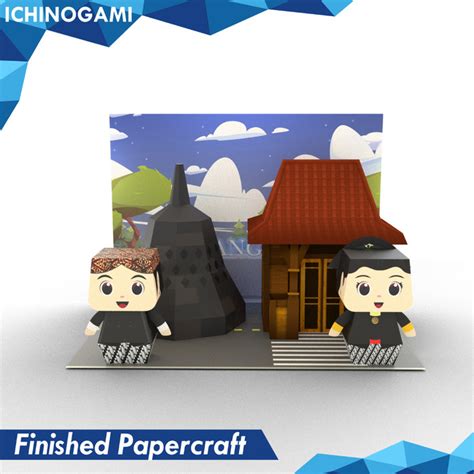 Jual Ichinogami Nusantara Papercraft Kit Diy Diorama Seri Jawa