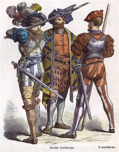 Traditional German Landsknecht Costumes Early 1500s Bilder Zum