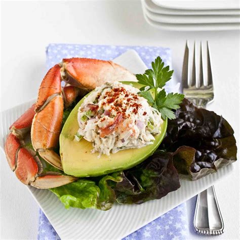 FOODjimoto Crab Salad Stuffed Avocado