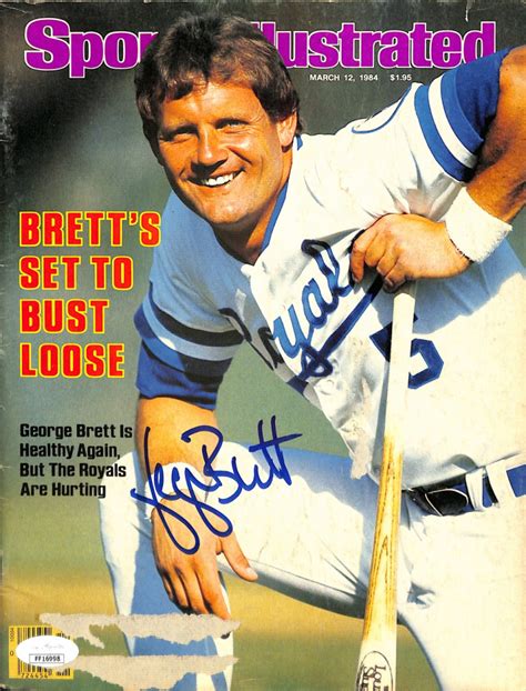 George Brett Signed Sports Illustrated Magazine Jsa Pristine Auction