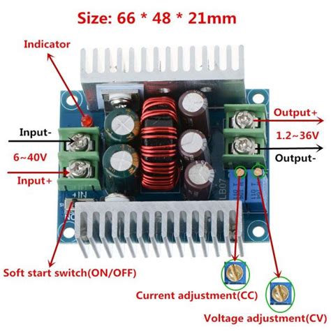 300w 20a Dc Dc Buck Converter Cc Cv Constant Current Constant Voltage