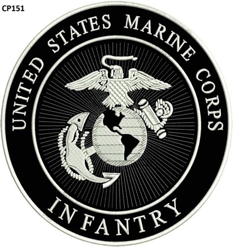 UNITED STATES MARINE CORPS INFANTRY Center Patch for Vest Jacket ...