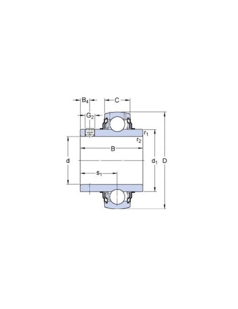 Roulement De Palier YAR206 2F SKF Ref YAR2062F Roulements De Palier