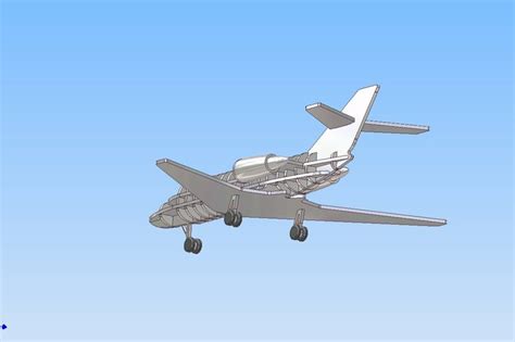 Airplane Model Step Iges 3d Cad Model Grabcad