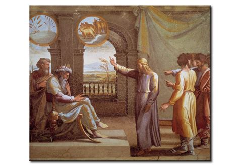 Tableau reproduction Joseph interprétant les rêves du Pharaon Rafael