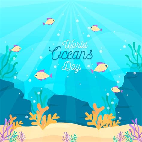 Premium Vector Flat Design World Oceans Day