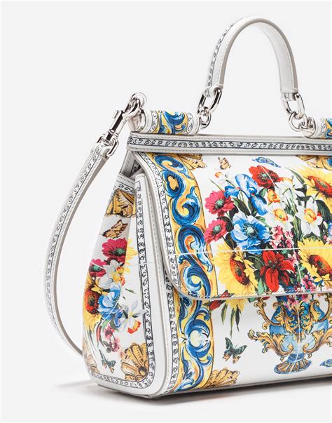 Dandg Sicily Bag In Printed Dauphine Leather Bags Purses Dolce