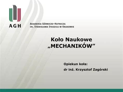 PPT Koło Naukowe MECHANIKÓW PowerPoint Presentation free download