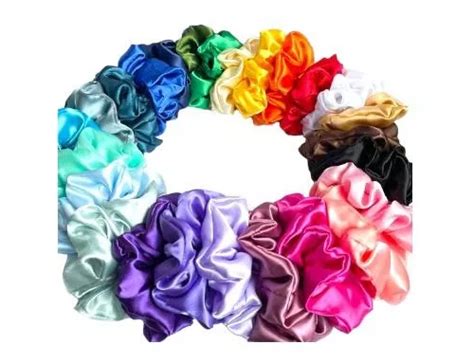 Scrunchies En Satin X 20 Unidades Cuotas sin interés