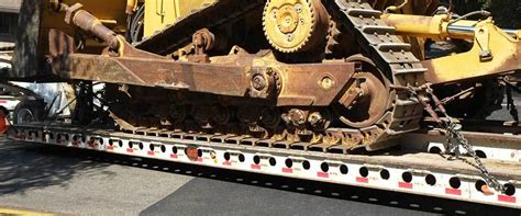 Bulldozer Transport From The Load Site To The Build Site Heavy Haul