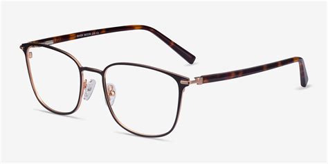 River Rectangle Black Rose Gold Full Rim Eyeglasses Eyebuydirect Canada