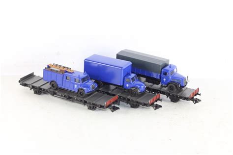 Märklin H0 48724 Freight Wagon Set 3 Flat Cars With Catawiki