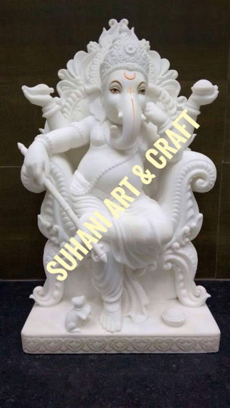 Worship White Marble Ganpati Statue At Best Price In Jaipur