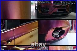 Flexible Car Satin Chameleon 3D Carbon Fiber Vinyl Wrap Film Sticker